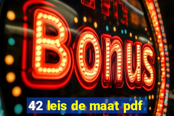 42 leis de maat pdf